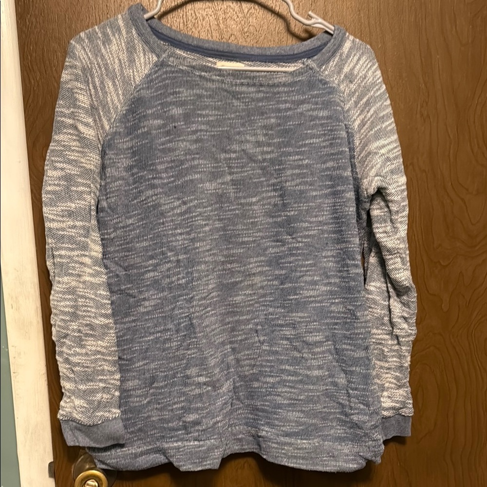 Champion Blue and white Long Sleeve Sweater size L